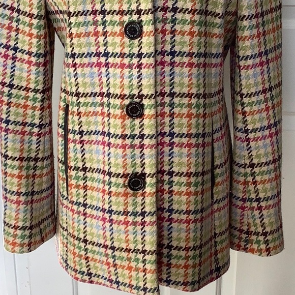 Coach Tattersall Hampton Tweed Wool Coat. Size S. EUC - Picture 4 of 14